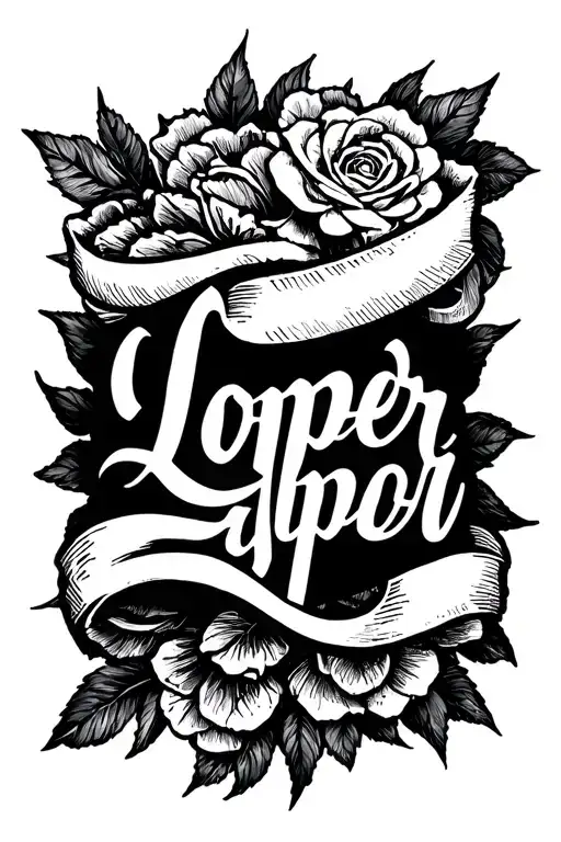 Script Tattoo That Says Loper