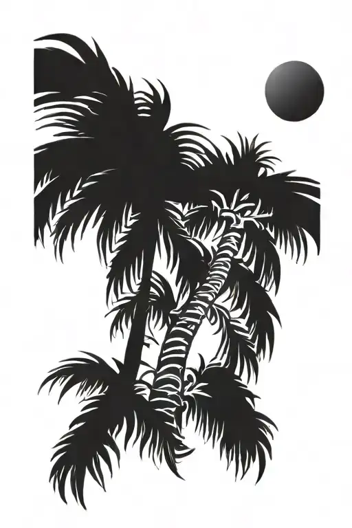 Palm Tree Sun Shadows