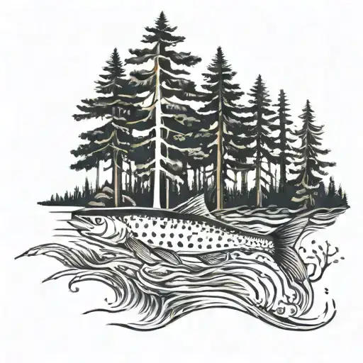 Forest Clearing Fish Fir Tree Acacia