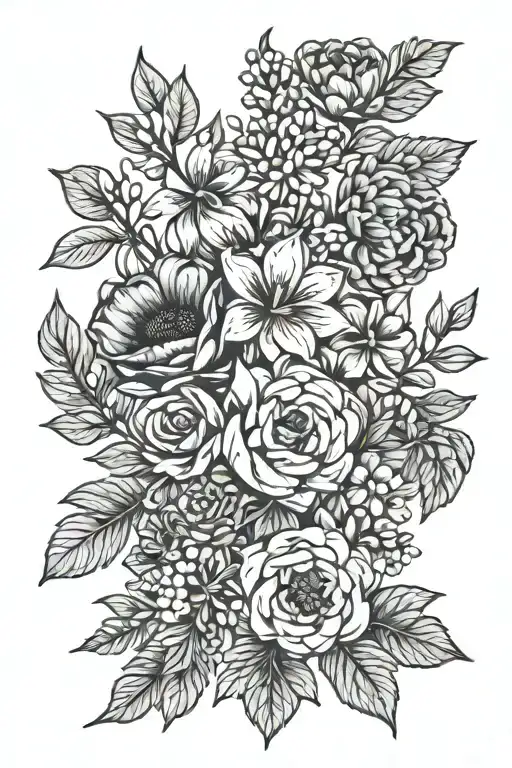 December Birth Flower Bouquet