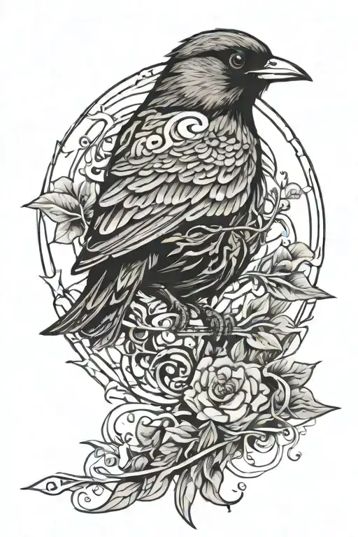 Bird With Mental Problems Eery And Mysterious And Attractive