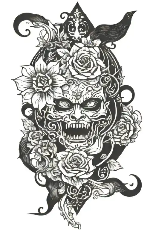 Darkness Inspired Tattoo Featuring