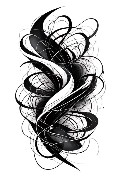 Abstract Lines Of Various Thicknesses