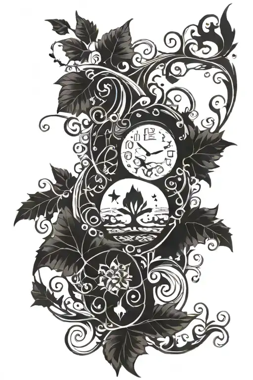 Blaxk Vines With Magic And Space Theme Sleeve