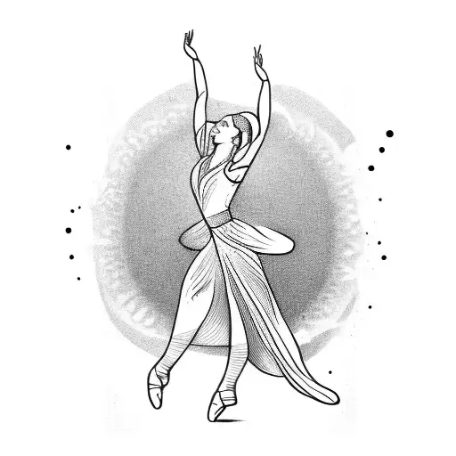 A Graceful Dancer Expressing Love Through Movement