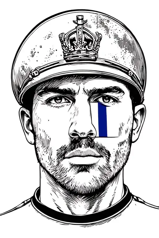 Soldier With French Flag