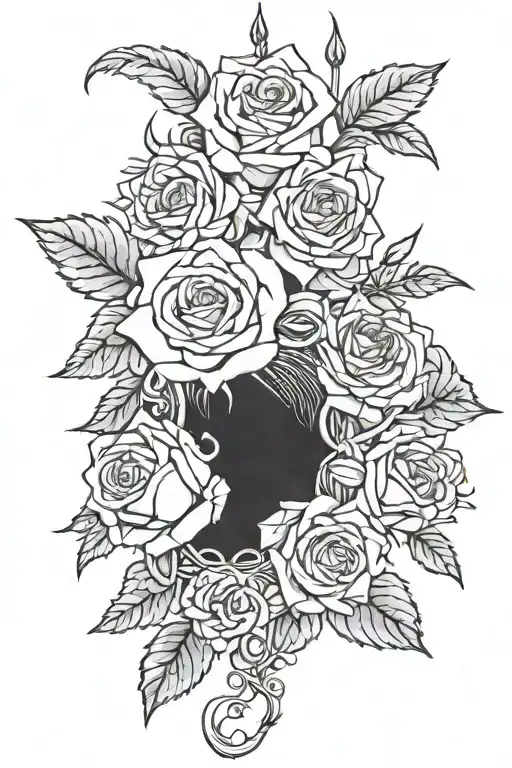 Take Care Of The Blood That Your Love Runs Through With Roses Spine