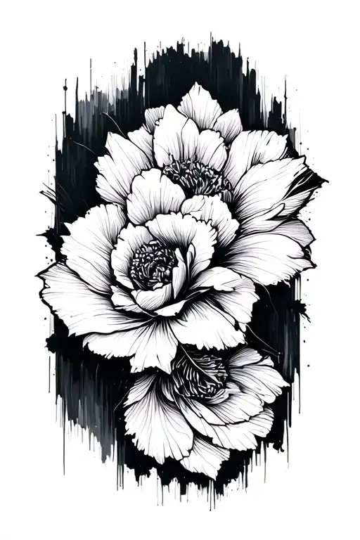 Blackwork Brush Strokes