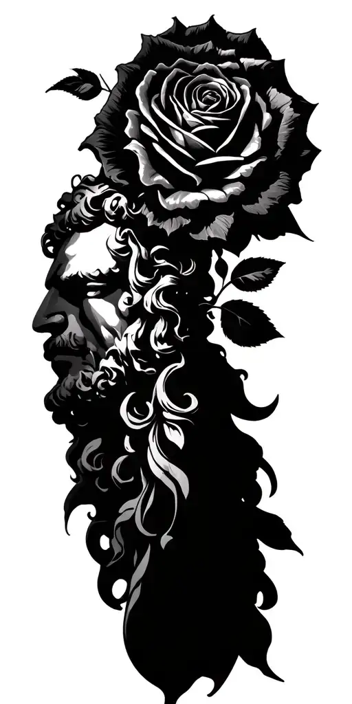 Heaven Greek God Roses Intertwined