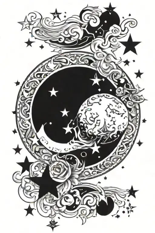 Moon And Stars