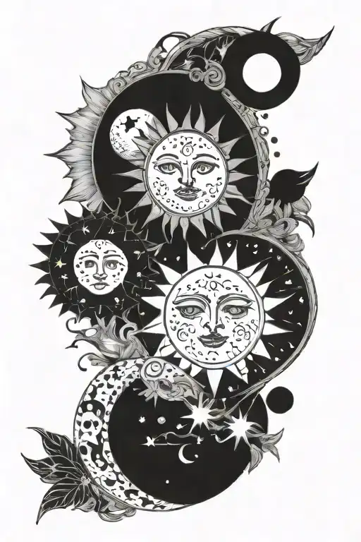 Sun And Moon Phases