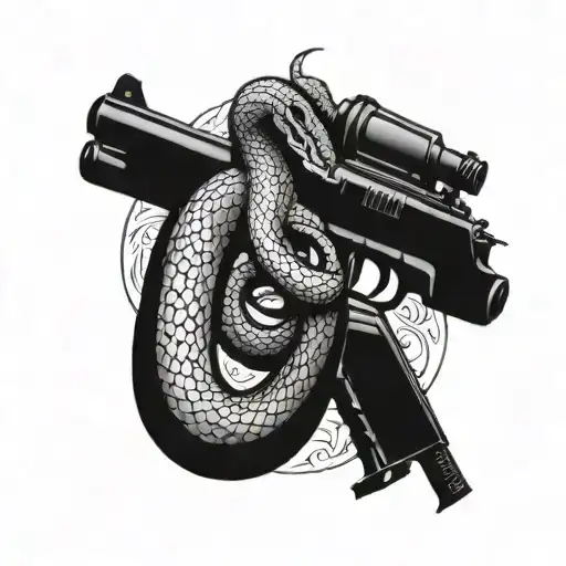 Snake And Gun