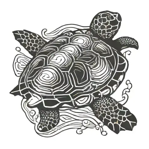 Turtle Swimming Gracefully