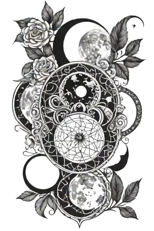 Moon Phases Intertwined