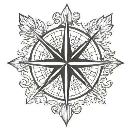 Compass Rose Tattoo With Christian Ideals