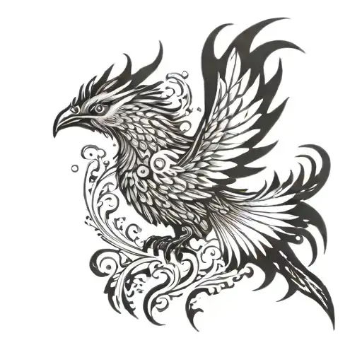 Phoenix Rising From Ashes