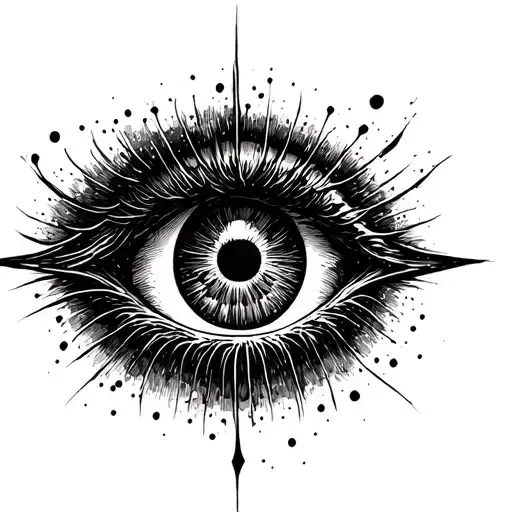 On The Hand Of The Darkness Of The Eye In The Center