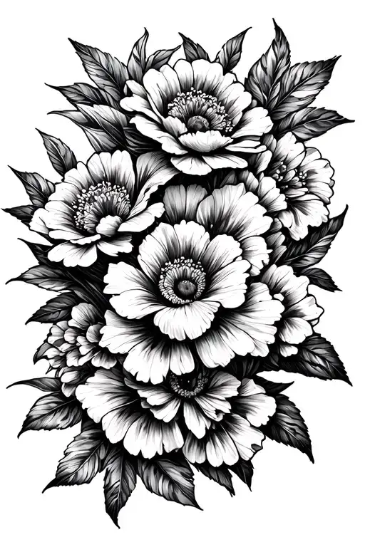 Leopard Print Flowers Intertwined