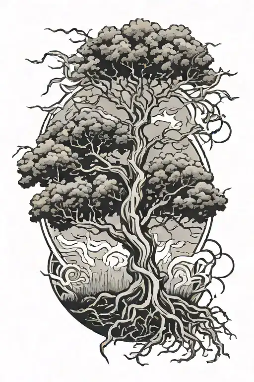 Lightning Tree Intertwined