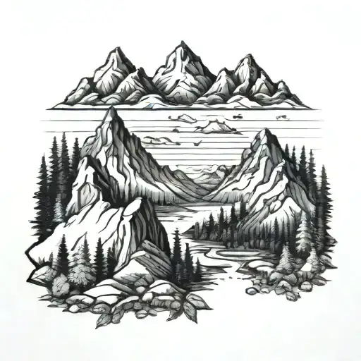 Nature Mountains Cross