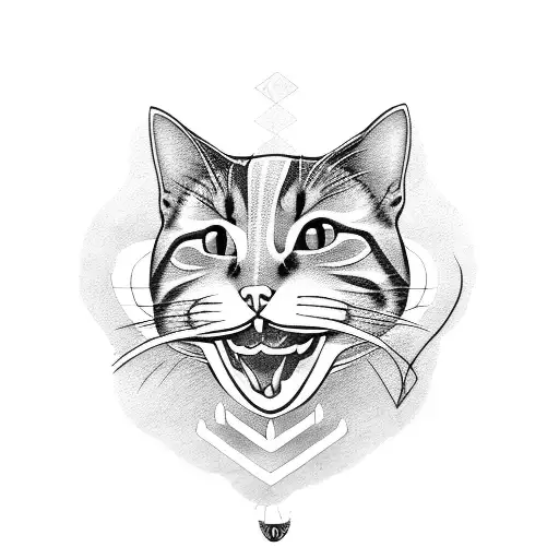 Cat Eating Fish Bone