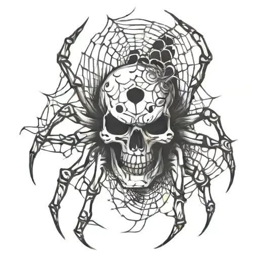 Spider With A Skull