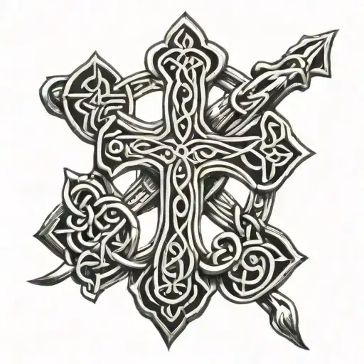 Celtic Cross Intertwined
