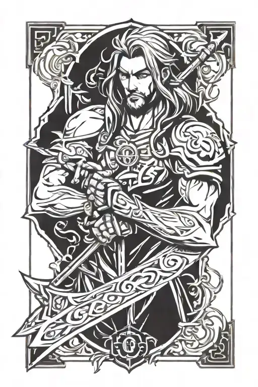 Espada De Viego De League Of Legends Character Surrounded