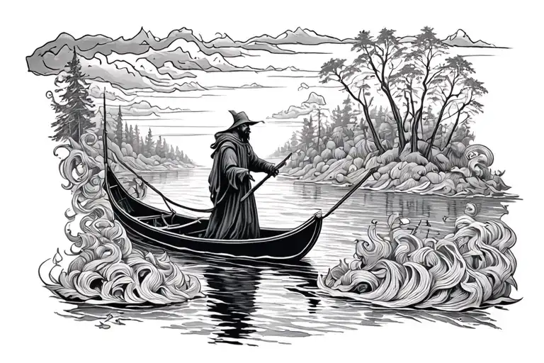 Ferryman On The River Styx