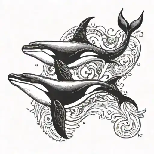 2 Orcas Riding