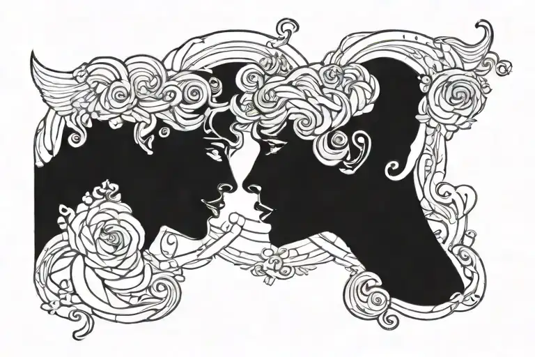 Gemini Twins Representing The Gemini Zodiac