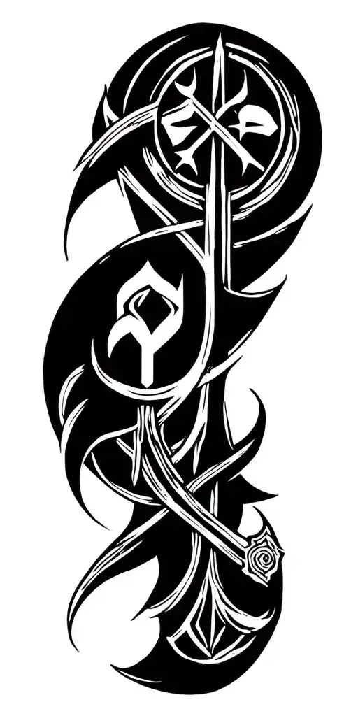 Noris Runes For Protection Viking Rune Style Tatto