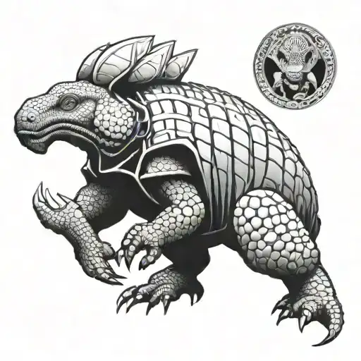 Armadillo Giant Monster Emerging