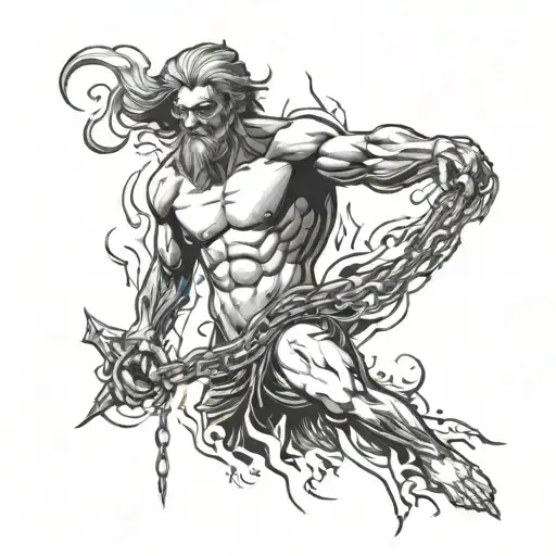 Prometheus Giving Fire Whilw Chained