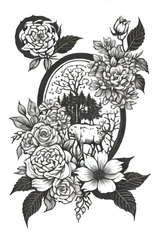 Love Family Nature Inspired Sleeve