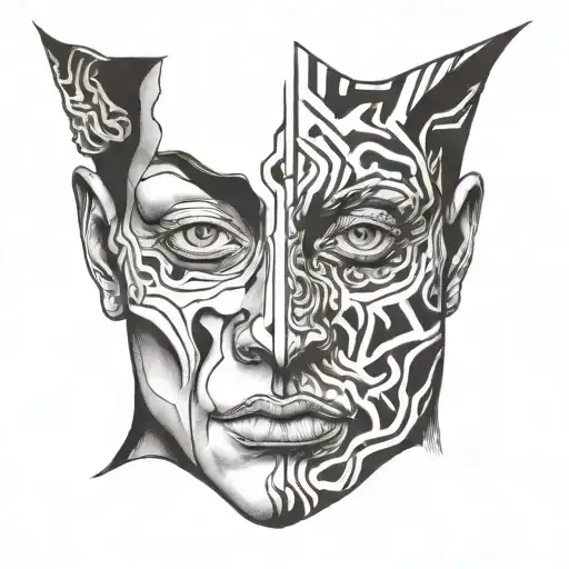 A Deformed Face Morphing