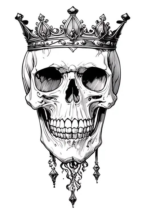 Skull With Crown
