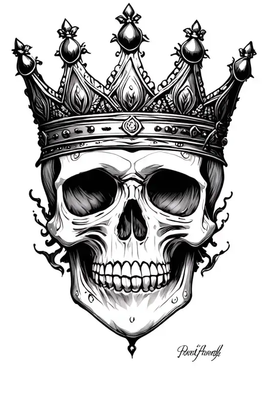 Skull With Crown