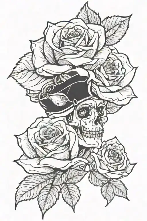 Rose Going Through Crown