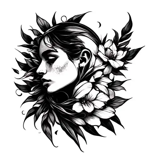 Create A Tattoo Design For Shoulder That Will Spread Till The Neck And Arms