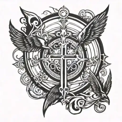 Saint Michaels Symbol Surrounded