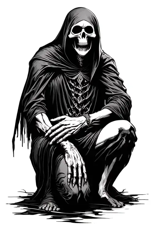 Grim Reaper Kneeling