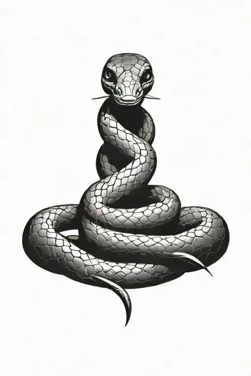 Snake Wrapped Around Heart