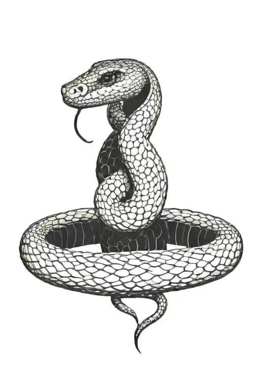 Snake Wrapped Around Heart