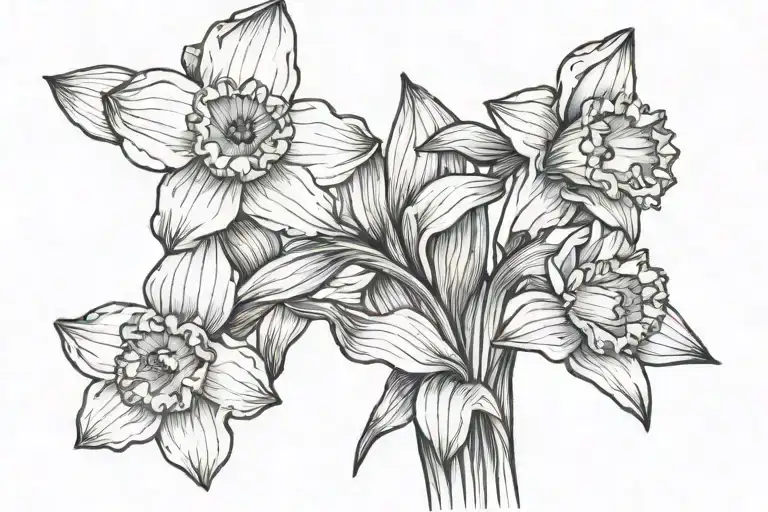 Daffodils Growing