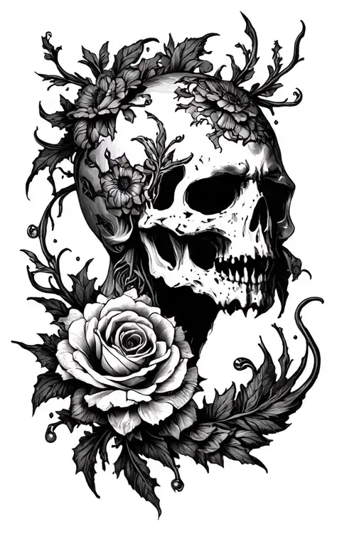 I Want To Make An Arm With Ornamental Dark And A Horror Theme