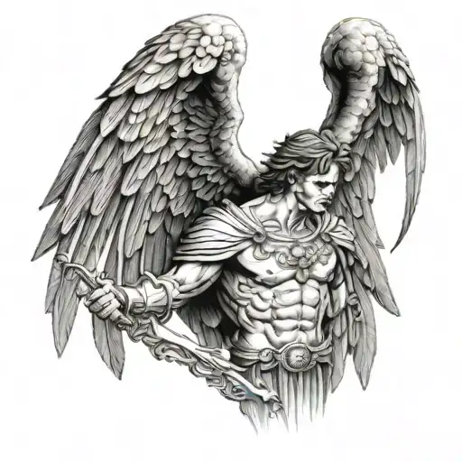 Archangel Michael Extended Wings For Back