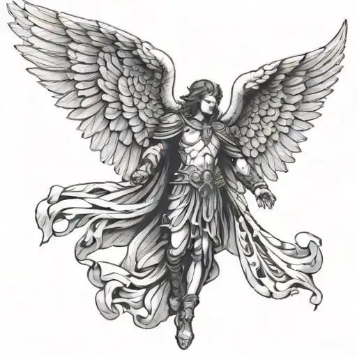 Archangel Michael Extended Wings