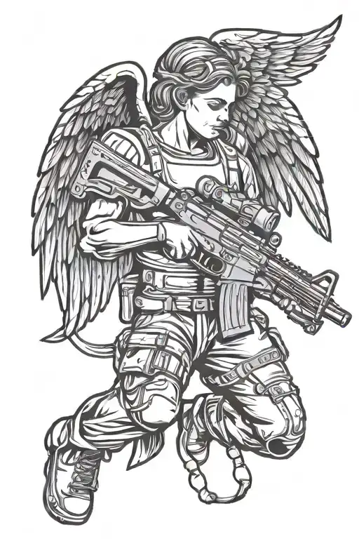 Angel Holding Ar-15