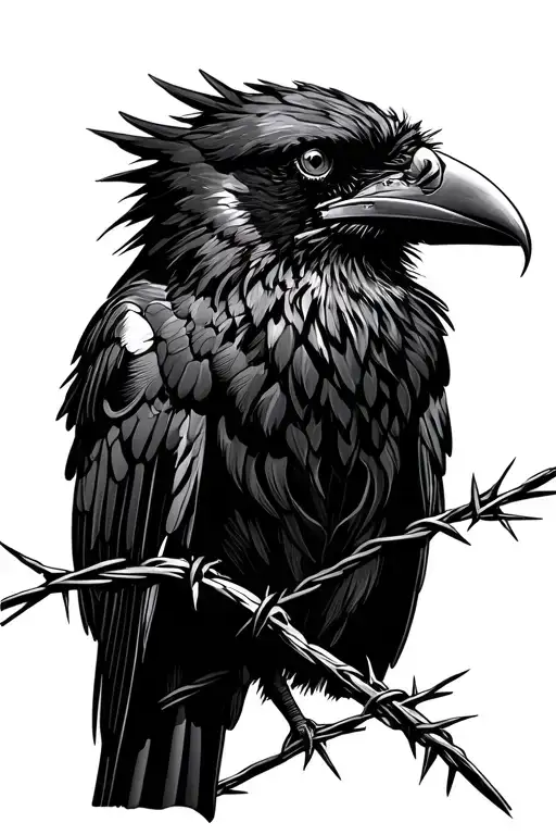 Raven Barbed Wire